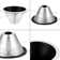 6" Recessed Step Baffle Trim For 6" Shallow Housing