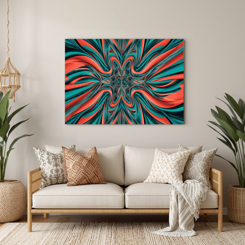 Art mural bleu op Op 15