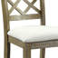 Chaise d'appoint en lin (ensemble de 2)
