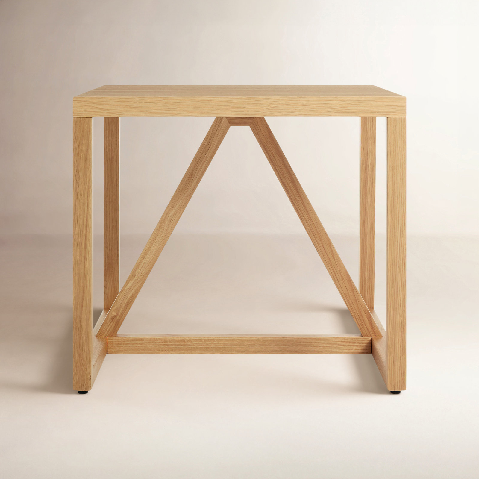 Strut End Table, White Oak
