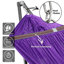 Hamac double Tranquillo Universal avec support inclus pour 2 personnes / support pour hamac pliable Capacité de 600 lb - Inhouse, extérieur, camping, mauve-1649363530-1620018194