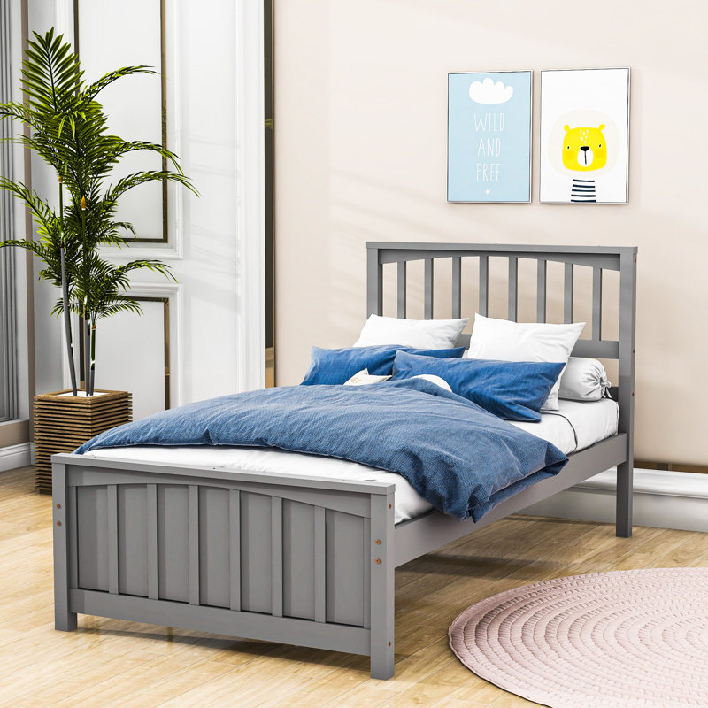 Lit plateforme simple en bois