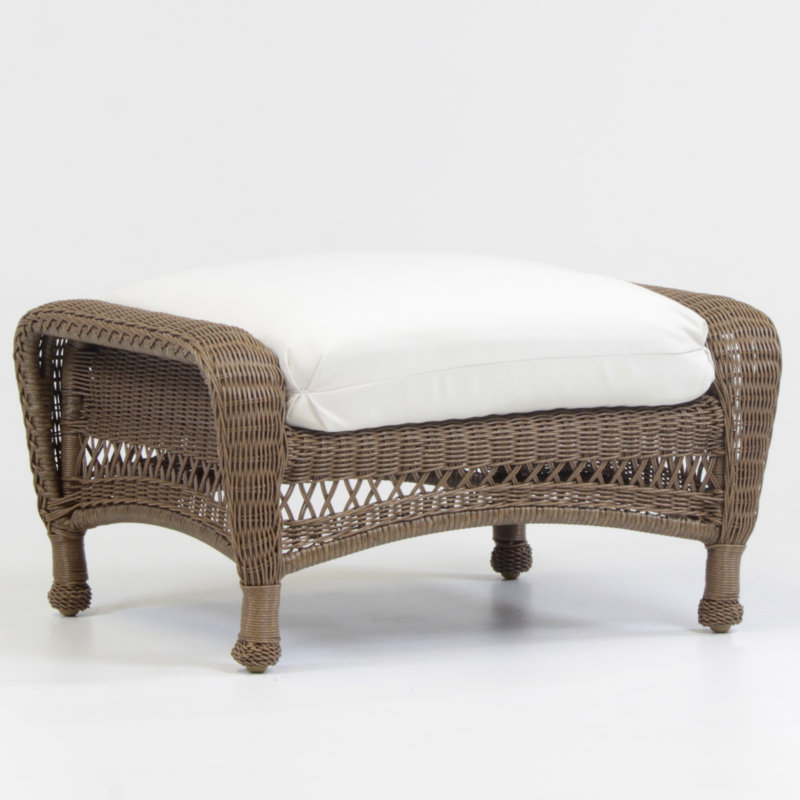 Repose-pieds avec coussin, Toile Toile Toile Sunbrella®