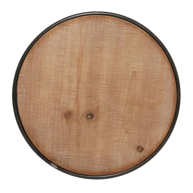 Table de bout à piédestal Garett, H 25 po x l 16,35 po x P 16,35 po