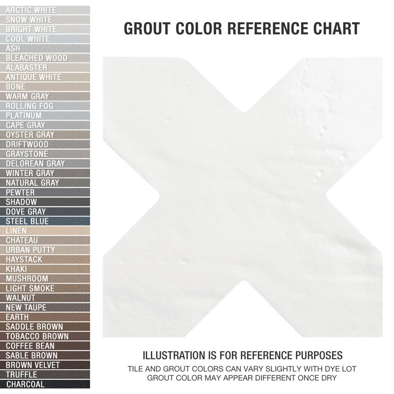 Argile Cross 7 In. X 7 In. Porcelain Floor And Wall Tile, Beige