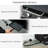 2 Burner Propane Bbq Grill , Portable And Compact. Foldable Legs, Smoke Lid, Thermometer. Black, Suited For Camping, Picnic, Backyard Tabletop Grill. For Enjoyment. Black Style