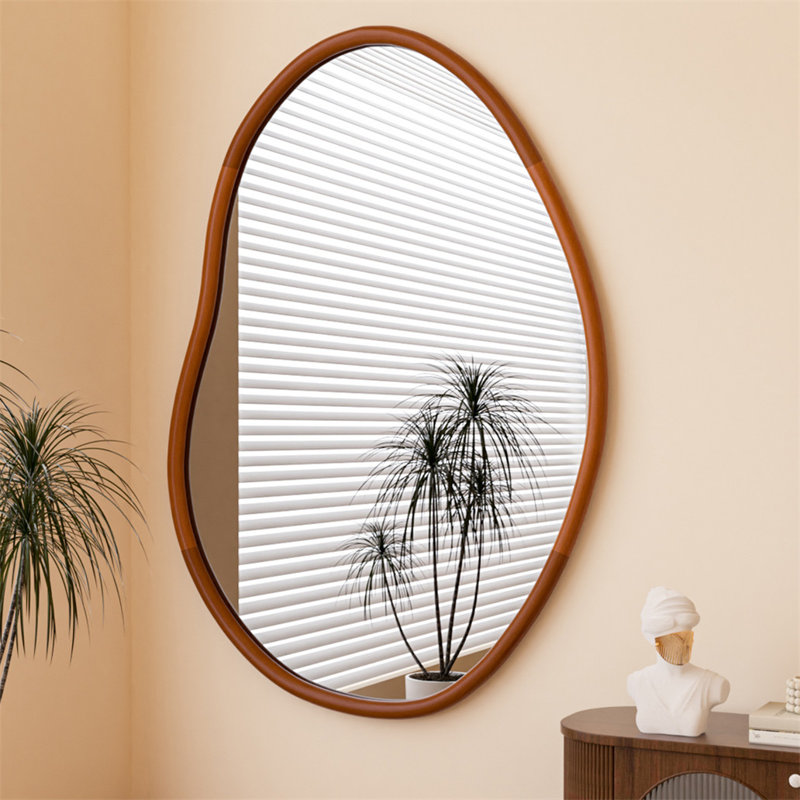 Atharva Solid Wood Novelty Wall Mirror, 82cm x 56cm