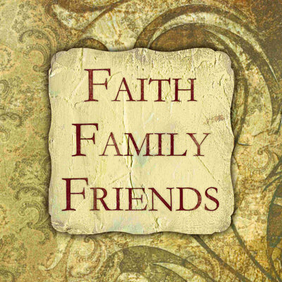 Faith Family Friends - beige