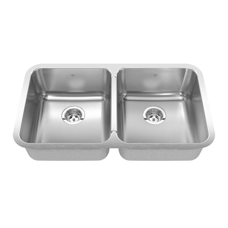 Grand évier de cuisine en acier, H 8 po x l 17,75 po x L 30,88 po