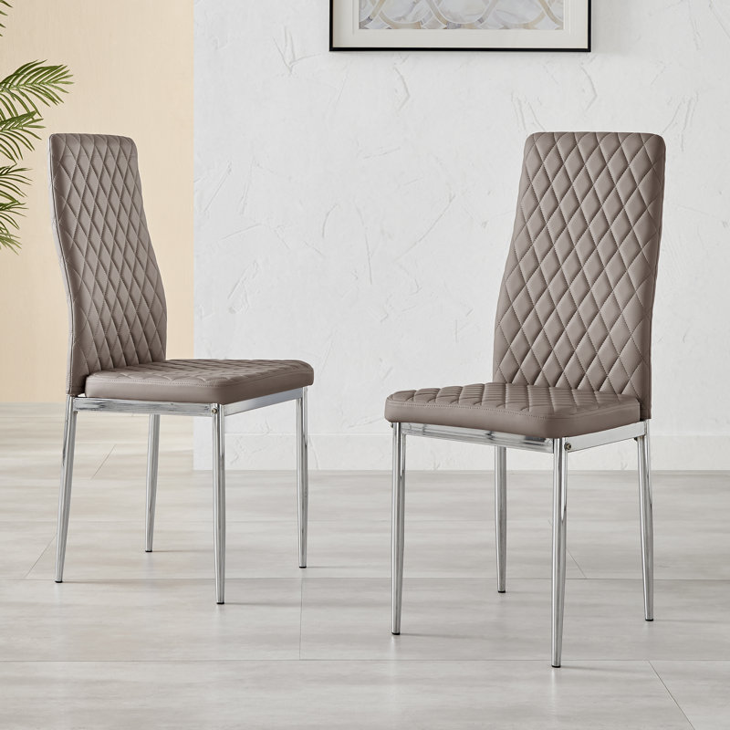Eubanks Dining Set with 6 Chairs, Cappuccino