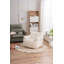 Fauteuil à billes en mousse souple avec tissu en peluche, parfait pour une détente confortable et une décoration polyvalente