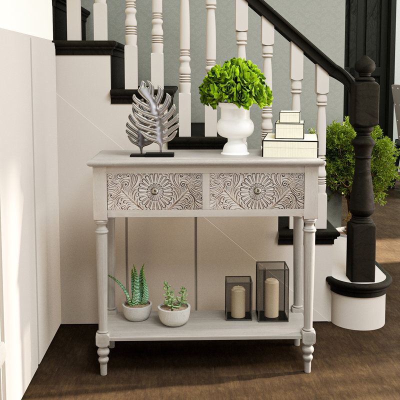 Console en bois 31,5 po Lumet, 31.5"W × 11.8"D × 30.7"H