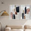 «Smooth Brush Abstract Duo Shadowbox Print Boho Abstract Art Set» par Art Remedy, cadre blanc, 20 x 30-186641350-186641351