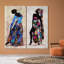 «Her Beauty I and II On Glass», 2 pièces