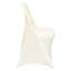 Housse de chaise pliante en élasthanne extensible, housse de chaise ajustée universelle, housses de protection amovibles lavables, pour mariage, vacances, banquet, fête, célébration, salle à manger (blanc ivoire 50PCS)