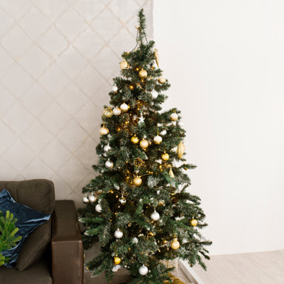 122 cm Künstlicher Weihnachtsbaum Grün mit Ständer