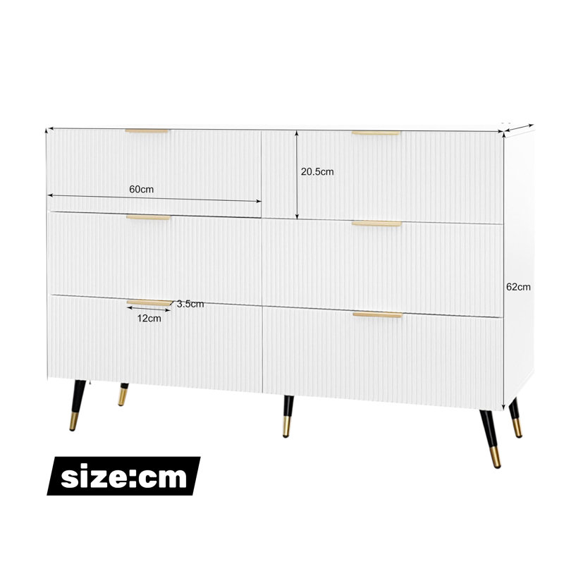 120cm Sideboard, White