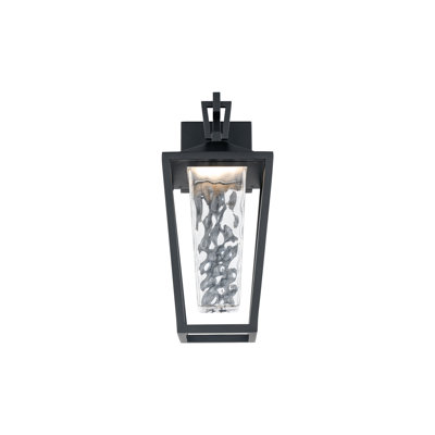 Manchester Dimmable LED Outdoor Wall Light With Color Temperature Switch, Weather Resistant Powder Coated Finish 
