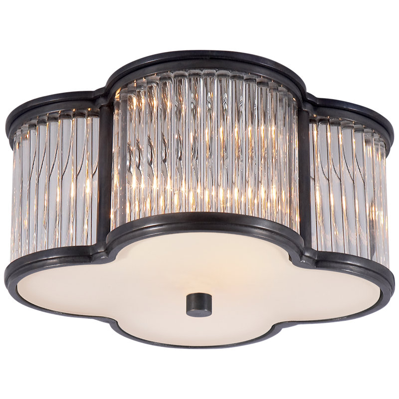 Alexa Hampton Basil Small Flush Mount, Gun Metal