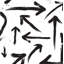 Arrows Abstract Wallpaper Roll by Jamie Graney-25796695