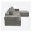 Comfortable Corduroy Sectional Couch With Chaise, Deep Seating L-Shape Sofa For Modern Living Spaces-587037379