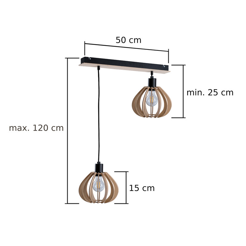 Parma 2 - Light Kitchen Island Pendant, Natural