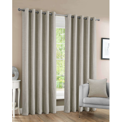 Krishaan Eyelet Blackout Thermal Curtains Pair