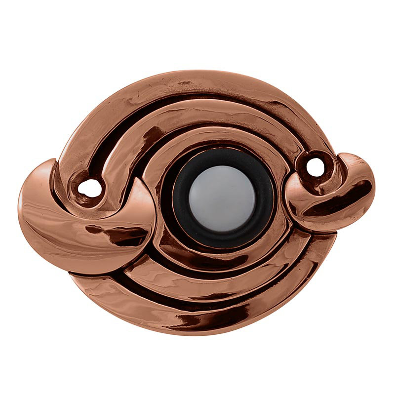 Ariosto Push Button, Antique Copper