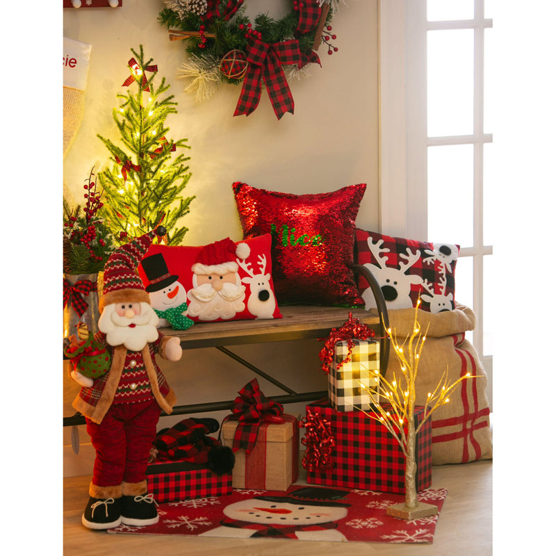 Snowman/Santa/Deer Rectangular Lumbar