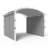 11 pi. L 11 pi. X P 11 pi. D Pergola en acier avec auvent PVC-coated polyester-95024902