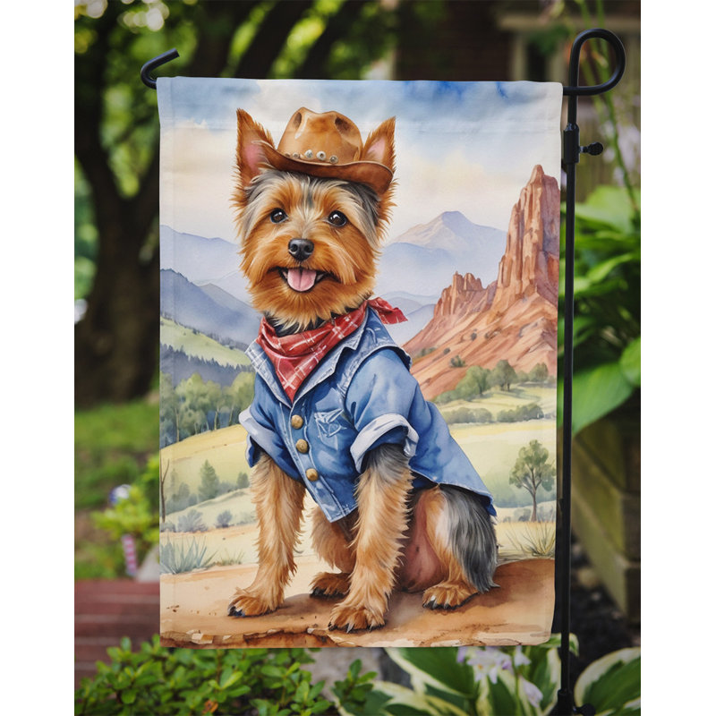 Drapeau Cowboy Welcome Garden, Terrier australien