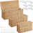 3 Pcs Cable Management Box Synthetic Rattan Cord Organizer Box Cable Hider Box Storage Wire Box With 2 Open Slots For Home Office Desk Computer TV Wires USB Hub ,Small,Medium,Large