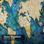 Rideau de douche avec 12 crochets World Map-688795714