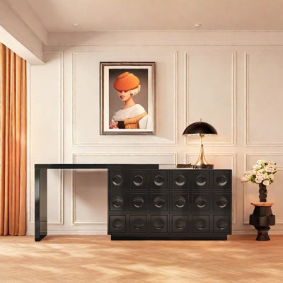 Commode moderne de qualité supérieure noire