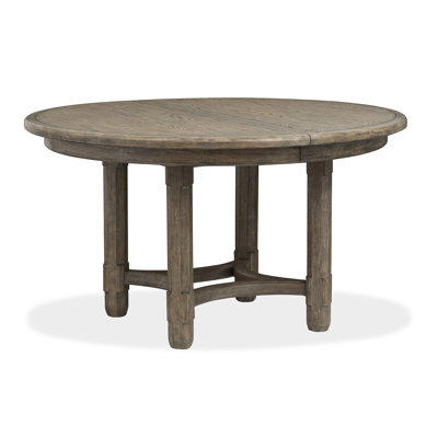 Extendable 54" Round Dining Table