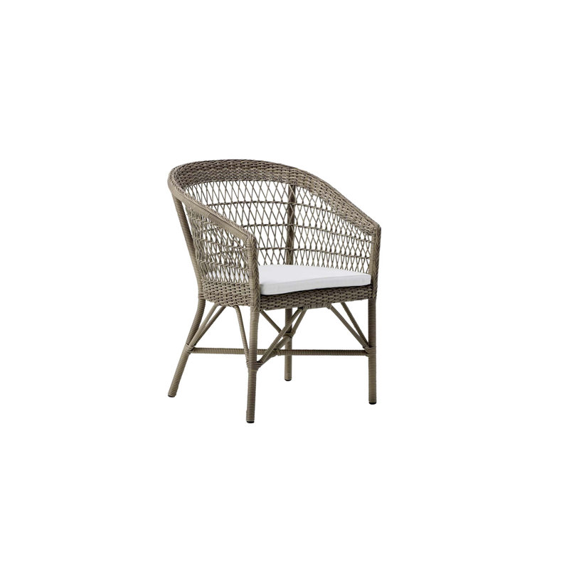 Georgia Garden Outdoor Dining Armchair, Tempotest White Revolution®