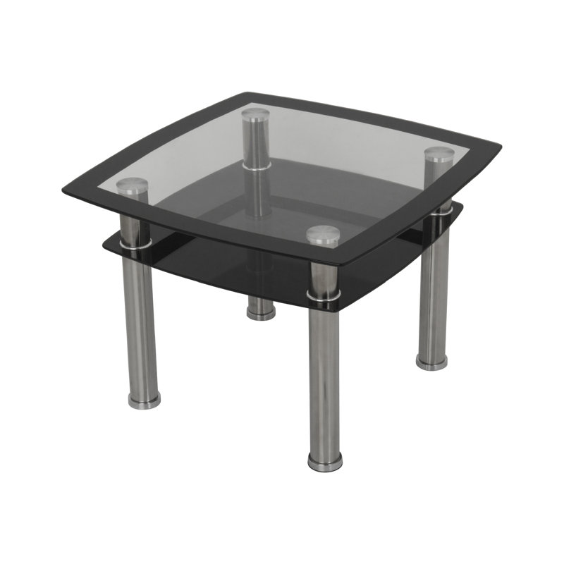 Maroney Glass Top End Table