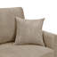 Causeuse en tissu avec accoudoirs et coussins décoratifs Corduroy
