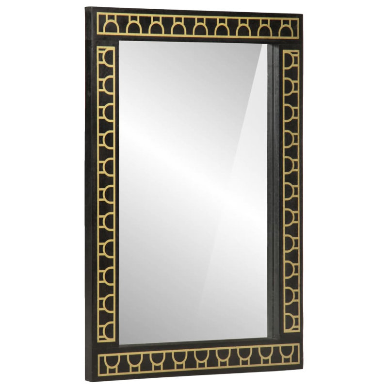 Ageeth Solid Wood Rectangle Mirror
