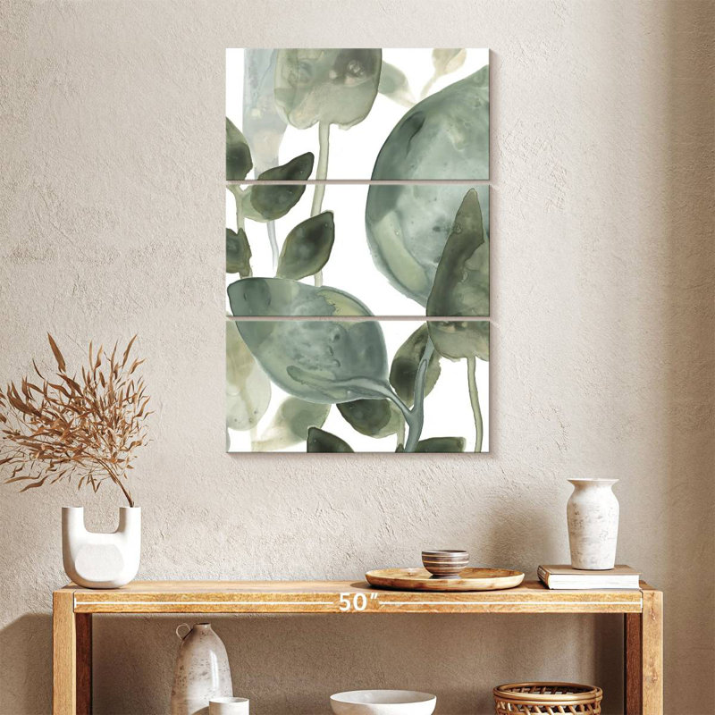 Harnek Water Leaves II, 38" H x 24" W