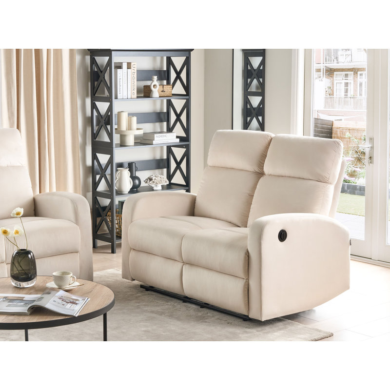 Amyerra 128cm Wide Wall Recliner Standard Recliner, Power - Push Button