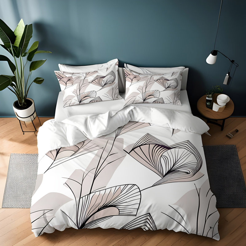 Abstract Duvet Cover, King Duvet Cover + 2 King Shams