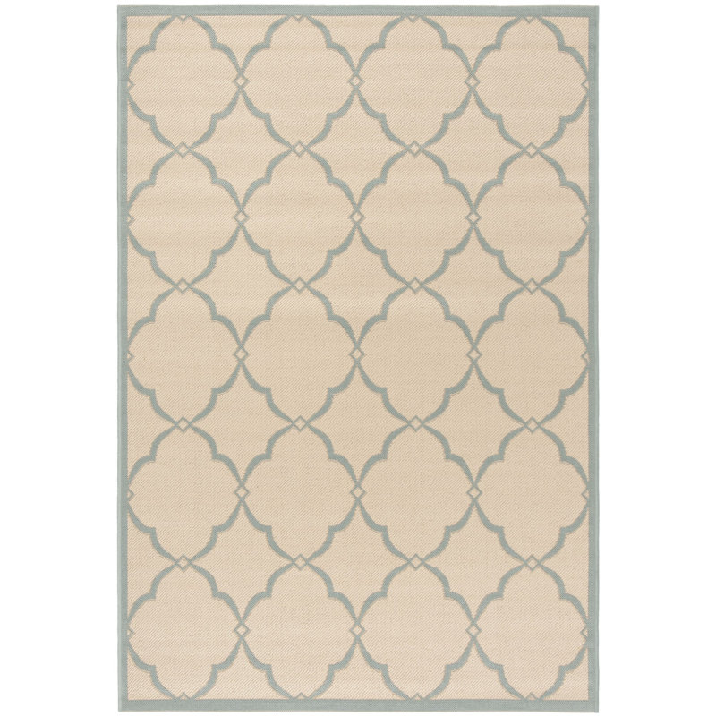 Miesha Performance Abstract Indoor/Outdoor Area Rug, Rectangle 4' x 6'