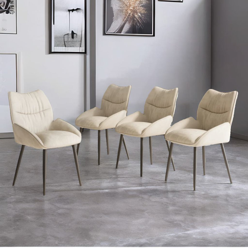 Ensemble de chaises de salle à manger Luxury, 4, Beige