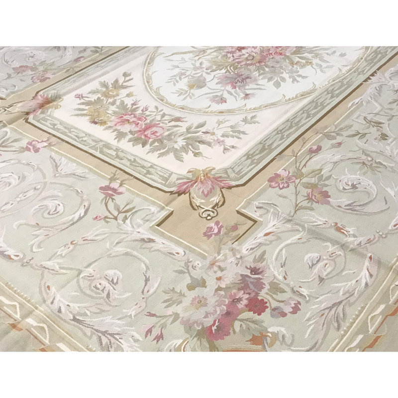 Aubusson Renaissance Handmade Wool Oriental Area Rug