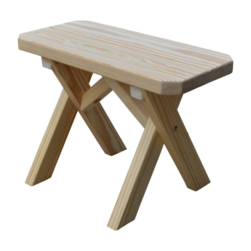 Stephentown Solid Wood Pine Outdoor Bench, Unfinished, 23''