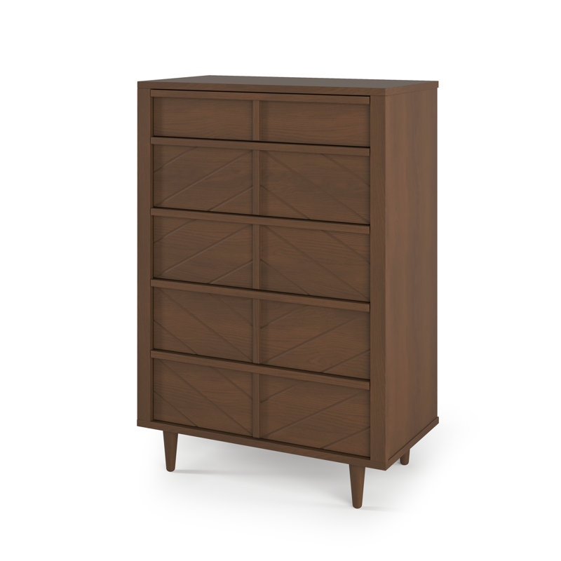 Surrey Hill 33" Wide 5 Drawer Chest, Toasted Chestnut