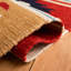 Tapis beige / rouge / bleu en laine tissé à plat Southwestern Eriksen-1512701334