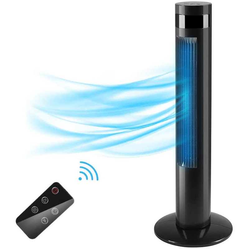 Ventilateur oscillant sans lame 35 ", Noir
