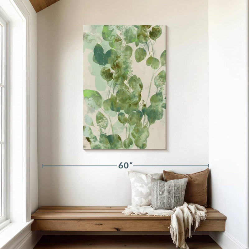 Harnek aquarelle eucalyptus I, H 45 po x l 30 po